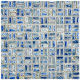 Arcadia Weave Neptune Blue 12 x 12 Inch Porcelain Floor and Wall Tile