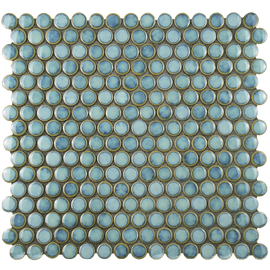 Penny Marine 12 x 12 Inch Porcelain Mosaic Floor and Wall Tile