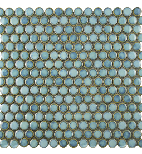 Penny Marine 12 x 12 Inch Porcelain Mosaic Floor and Wall Tile